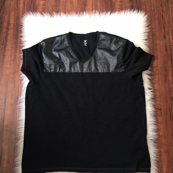 INC International Concepts Other - INC V-neck tee with leather detailing.